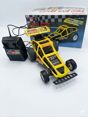 ​🦊 Vintage Radio Shack RED FOX RACER 🏁 Wired Buggy w/ Box!
